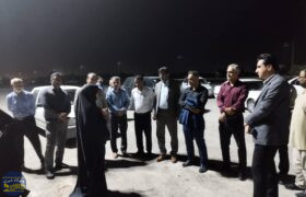 بازدید فرماندار رودان و هیئت همراه از موکب دانشجویی احسان الحسین رودان